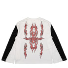 Youths In Balaclava Tattoo Long Sleeve T-Shirt White Longsleeves Close-up | Overkill